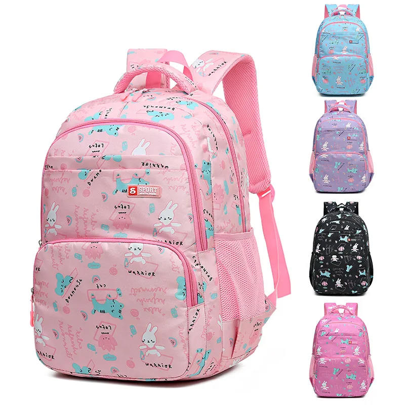 Children School Bags for Girls Boy Children Backpacks Primary School Children Grades 1-6 Sweet Cute Light Leisure Teens Pockets