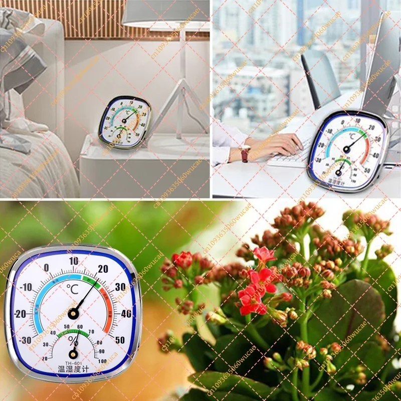 No Battery Analog Humidity Temperature Meter Household Indoor Outdoor Thermometer Hygrometer