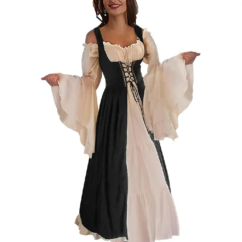 Cosplay Dames Middeleeuwse Renaissance Kostuum Cosplay Over Pak Jurk Vest Victoria Prinses Stoompunkband Plus Size