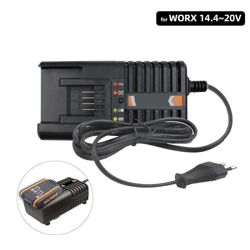 

WA3860 Battery Charger For WORX 14.4V 18V 20V Power Tools EU Plug Charging for WA3550 WA3553 WG629 WA3760 WX390 WX176