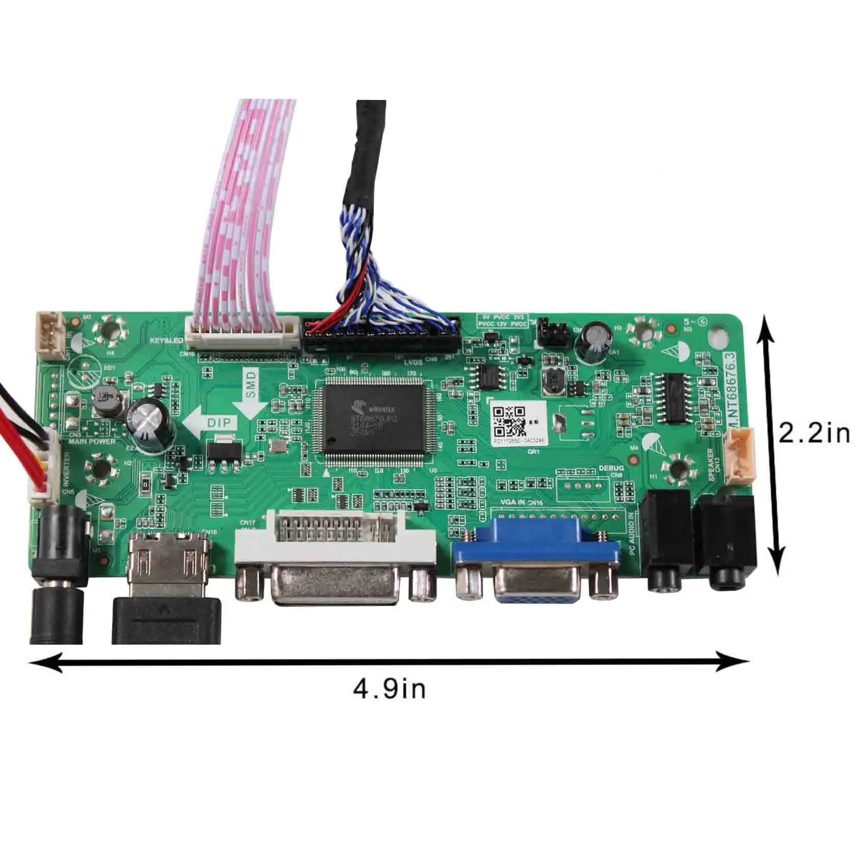 17.3inch 1000nit 1920x1080 Out Door LCD Screen H-DMI USB LCD Controller Board