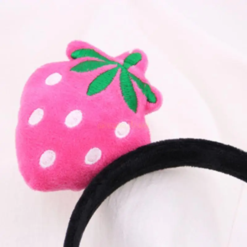 31BF เด็กเด็กชุดผลไม้ตุ๊กตาผ้าห่อแถบคาดศีรษะสีสันสดใสน่ารักการ์ตูน WA