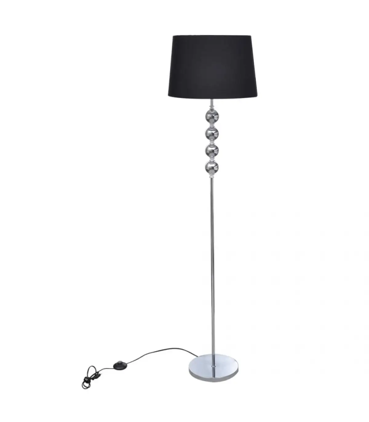 Lamps floor lamp lampshade and high bracket 4 balls black ornament