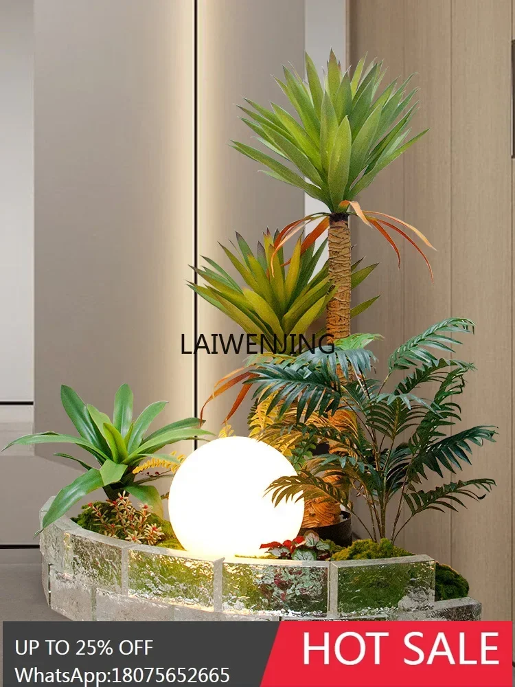 CY simulation high-end green plant iron orchid ornament layout indoor and outdoor creative design landscape decoration