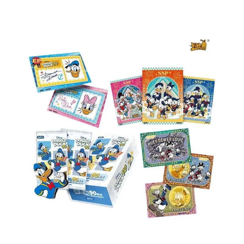 

Коллекционная карточная игра Disney Donald Duck к 90-летию, с изображениями из мультфильмов и комиксов, подарки-сюрпризы, редкое издание, нет в продаже.