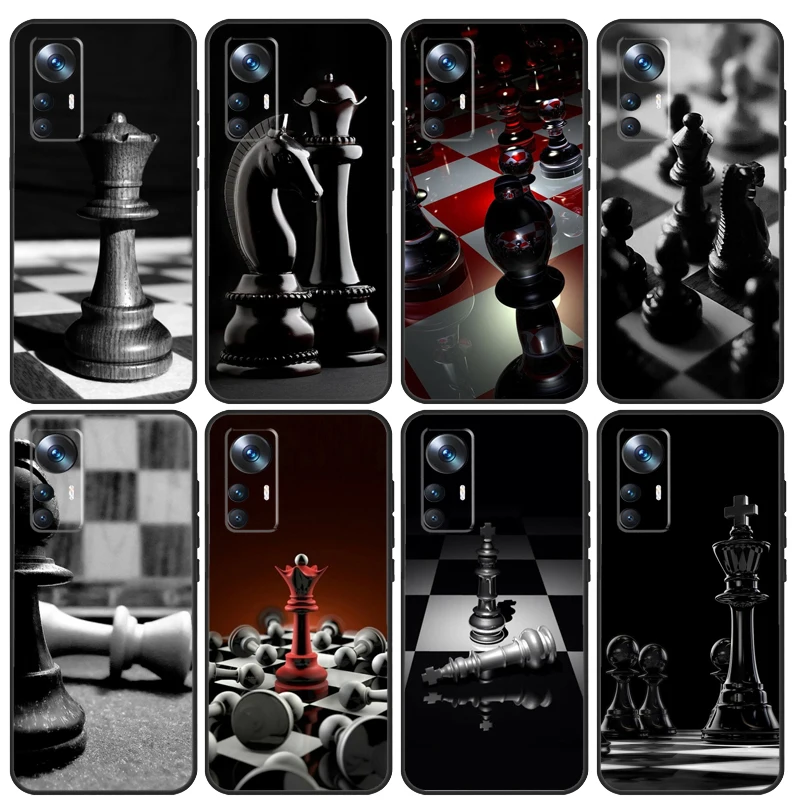 Chess Pieces Case For POCO F5 X5 X3 Pro F4 X4 F3 C65 Cover For Xiaomi 13T Pro 11T 12T 14 12 13 Lite 12X