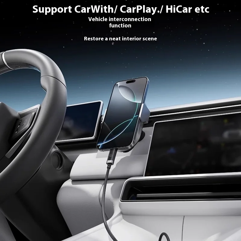 CUKTECH No.6 Braided Digital Display USB-C Cable - Dual Type-C PD Fast Charging for iPhone 16 Pro Max/Xiaomi 15/MacBook (Car/Hom