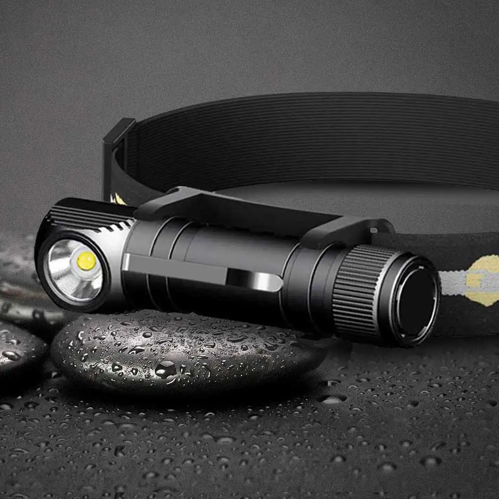 

HD30B USB Type C перезаряжаемый налобный фонарь 18650 супер яркий 10000 люмен налобный фонарь с 3 режимами индикатор питания Магнитный задний фонарь