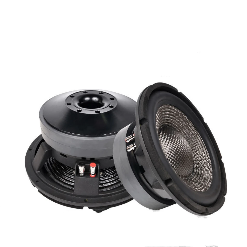 

12-дюймовый 100-жильный сабвуфер с пузырьковым краем, импортный бумажный бассейн из углеродного волокна, 220 магнитов, 20 двойных магнитов