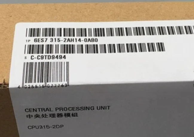 Brand New Original 6ES7315-2AH14-0AB0 S7-300 CPU315-2DP With Central Processor Module Fast Delivery