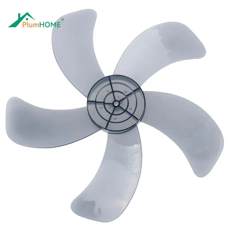 16 Inch Household Plastic Fan Blade Three/Five Leaves with Nut Cover for Standing Pedestal Fan Table Fanner General Accessories