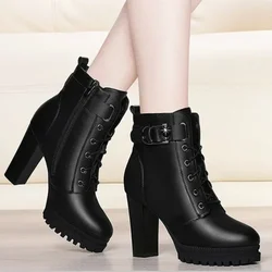 High Quality Knee High Boots Women Soft Leather Knee Winter Boots Comfortable Warm Fur Women Long Boots Shoes Black Brown