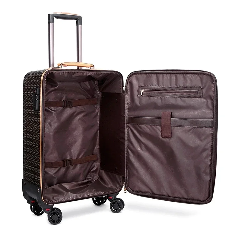 Mode Vintage Pak Bagage Met Handtas 16 Inch Koffer 20/24/28 Inch Roller Trolley Case Hoge Kwaliteit Zakelijke Reistassen