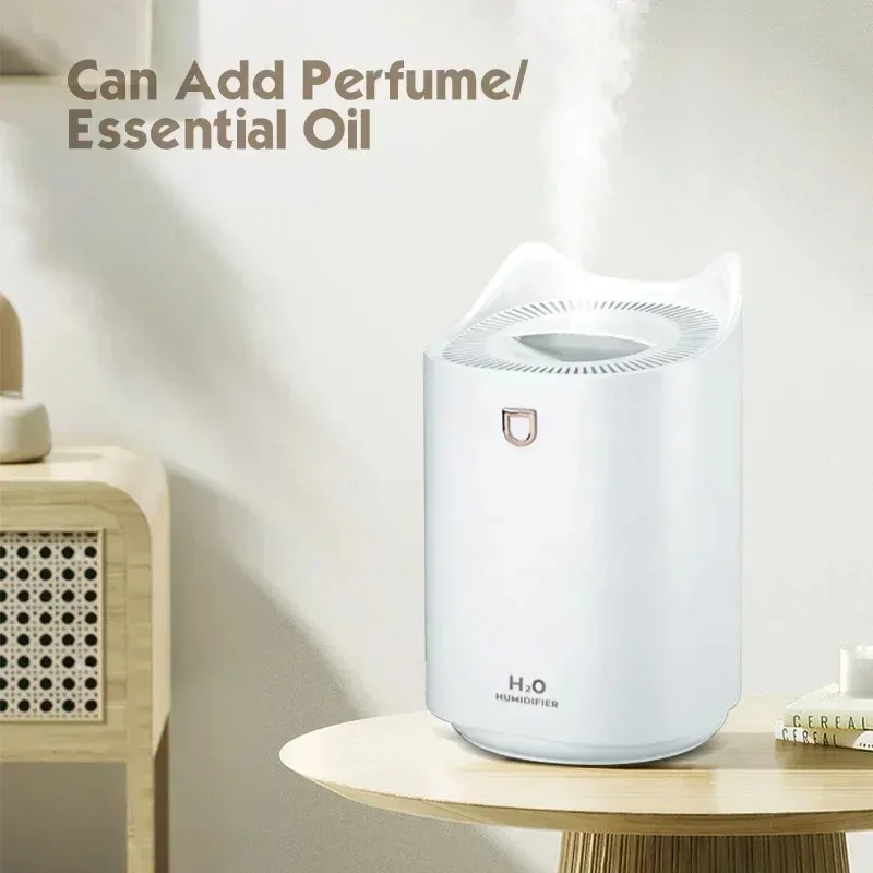 2L Light Humidifier Home Desktop Air Water Replenishment And Humidification Cat Ear Shaped Portable Ultrasonic Air Humidifier