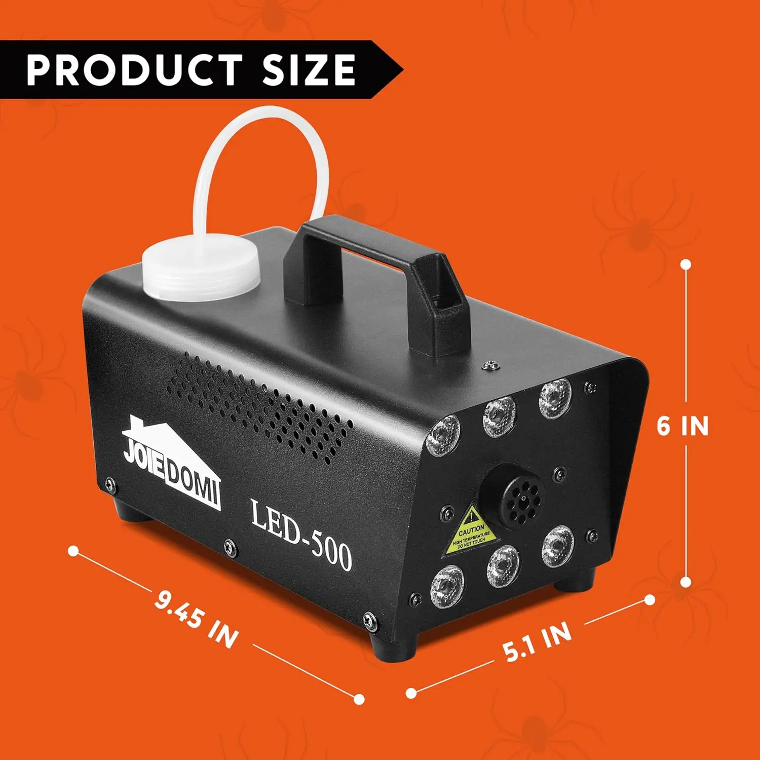 ماكينة ضباب الهالوين JOYFY مع ماكينة دخان بقدرة 13 لونًا بقدرة 500 وات مع 4 أوضاع إضاءة وجهاز تحكم عن بعد لاسلكي لتزيين الحفلات #6