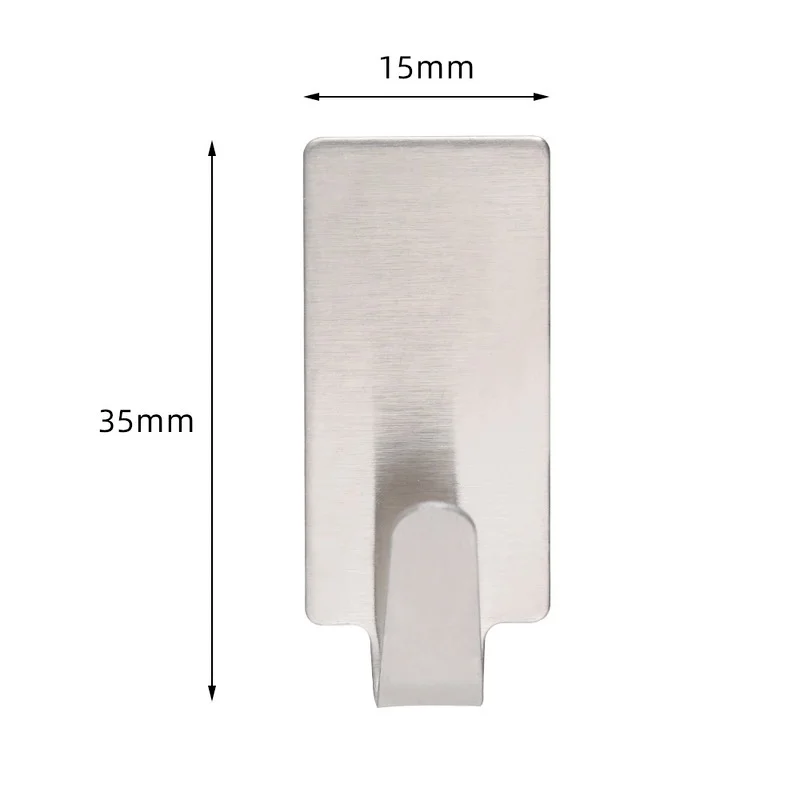 강력한 스테인레스 스틸 자체 접착 벽 후크, 주방 홈 욕실 키 가방 코트 행거 보관 걸이 홀더 랙