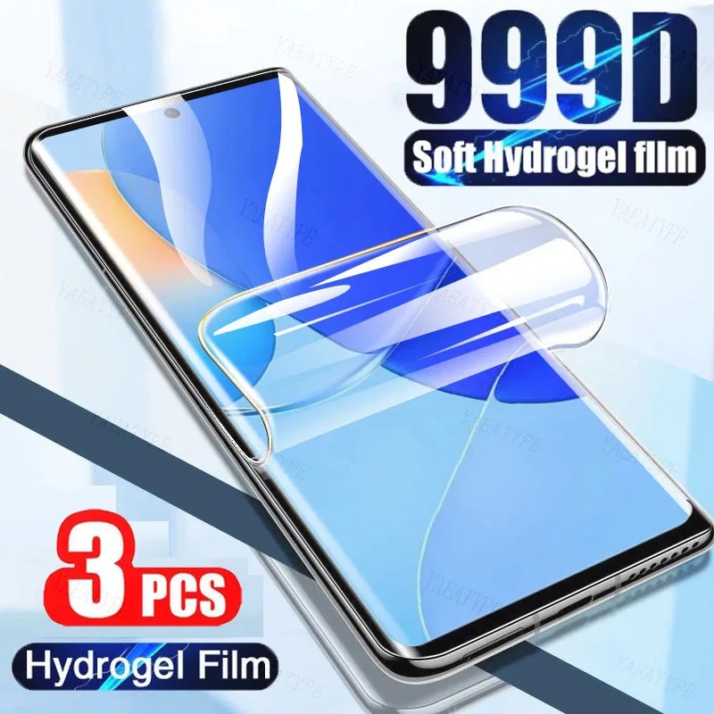 3Pcs Hydrogel Film For Huawei P Smart 2021 2020 2019 Z Screen Protector For Huawei Nova 5T 6 7 8 9 10 SE 2S 3i 5i Pro Not Glass