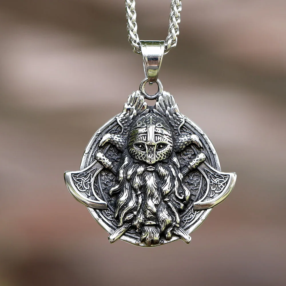 New Design Stainless Steel Viking Axes Warrior Amulet Pendant For Men Women Drop shipping fashion jewellery Gift