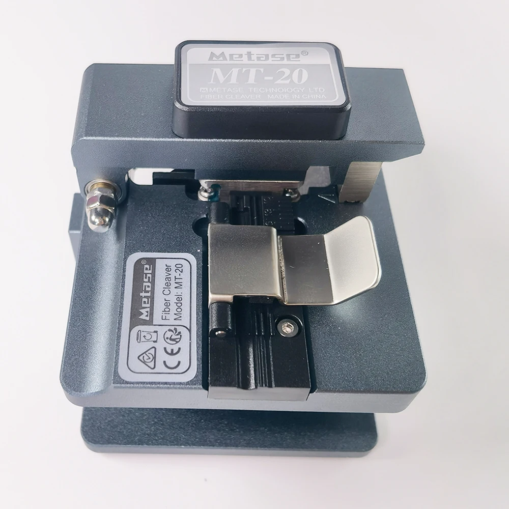 Fiber Optic Cable Cutter Knife MT-20 Fiber Cleaver High Precision Fiber Cutting Machine FTTH Fiber Cutting Tool Metal Machine