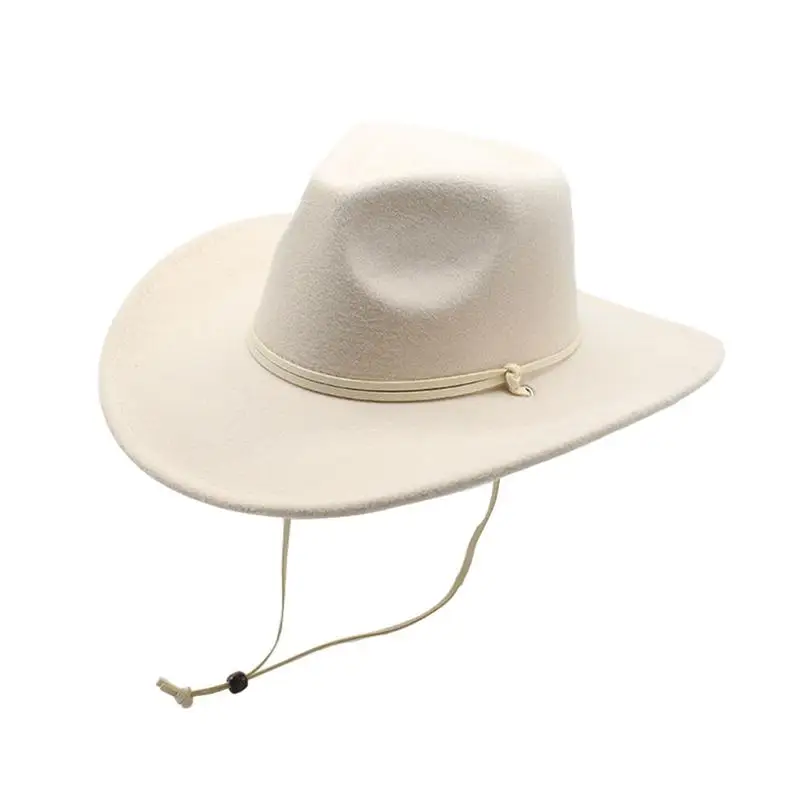 

Womens Cowgirl Hat Wide Brim Cowboy Costume Hat Comfortable Cowboy Hat Plain Sun Hat Western Accessory For Men Women Costume