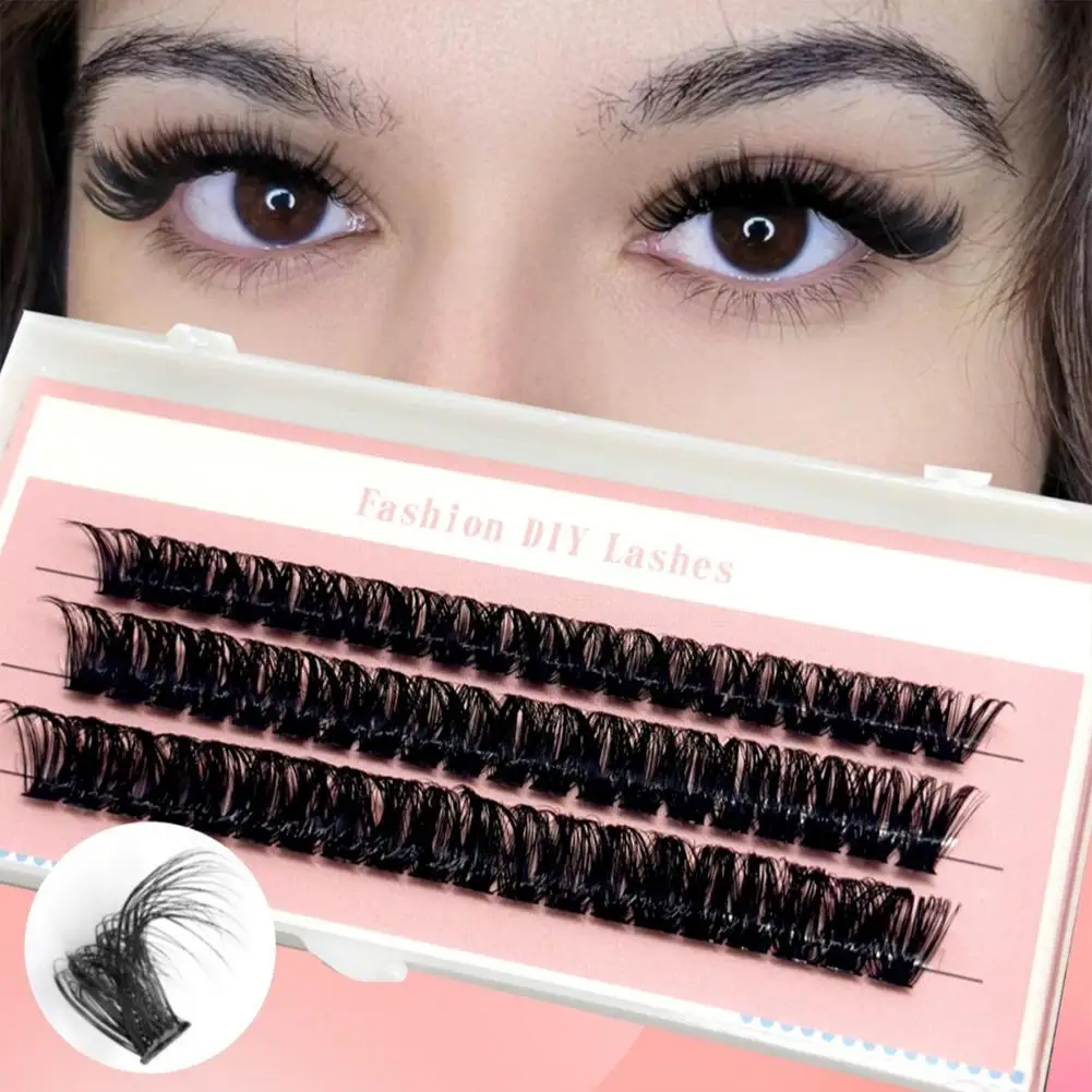 DIY segmentierte falsche Wimpern Natürlicher weicher Magnet Augen-Make-up-Werkzeug Curl up Graft Wimpernverlängerung für Anfänger DIY Wimpern