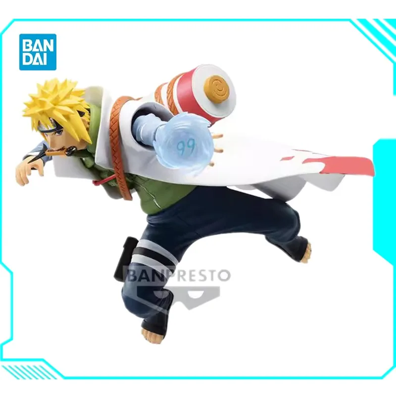 Bandai Original Banpresto NARUTO Top 99 Namikaze Minato PVC Anime Action Figure Model Collector Toys birthday christmas gift