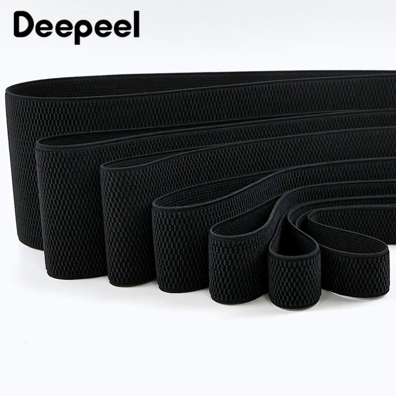 

5Meters 25-100mm Nylon Elastic Band 2mm Thick Rubber Bands Belt Waistband Stretch Tape Clothes Pants DIY Sewing Accessories
