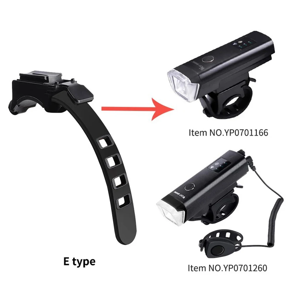 Road Bicycle Head Light Holder Adaptor Bicycle Front Lamp Bracket Black Bike Light Clip Cycling Bicycle Accessories