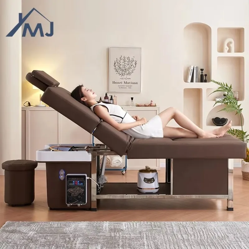 Beauty Salon Hair Washing Bed Electric Backrest Lifting Pedicure Head Spa Shampoo Chair