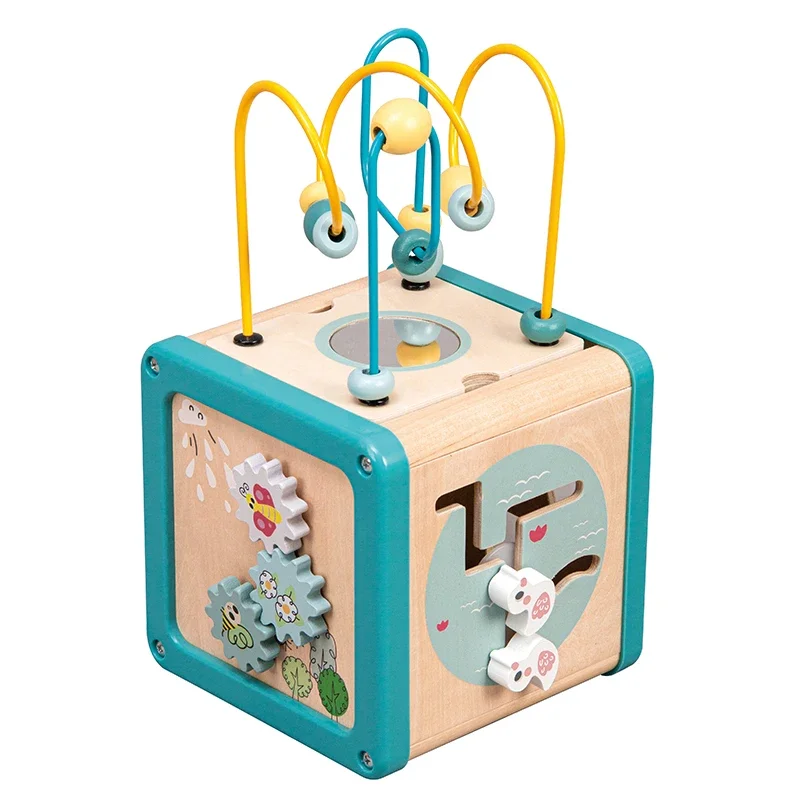 Educational wooden toys logic math rainbow abacus toys for early education