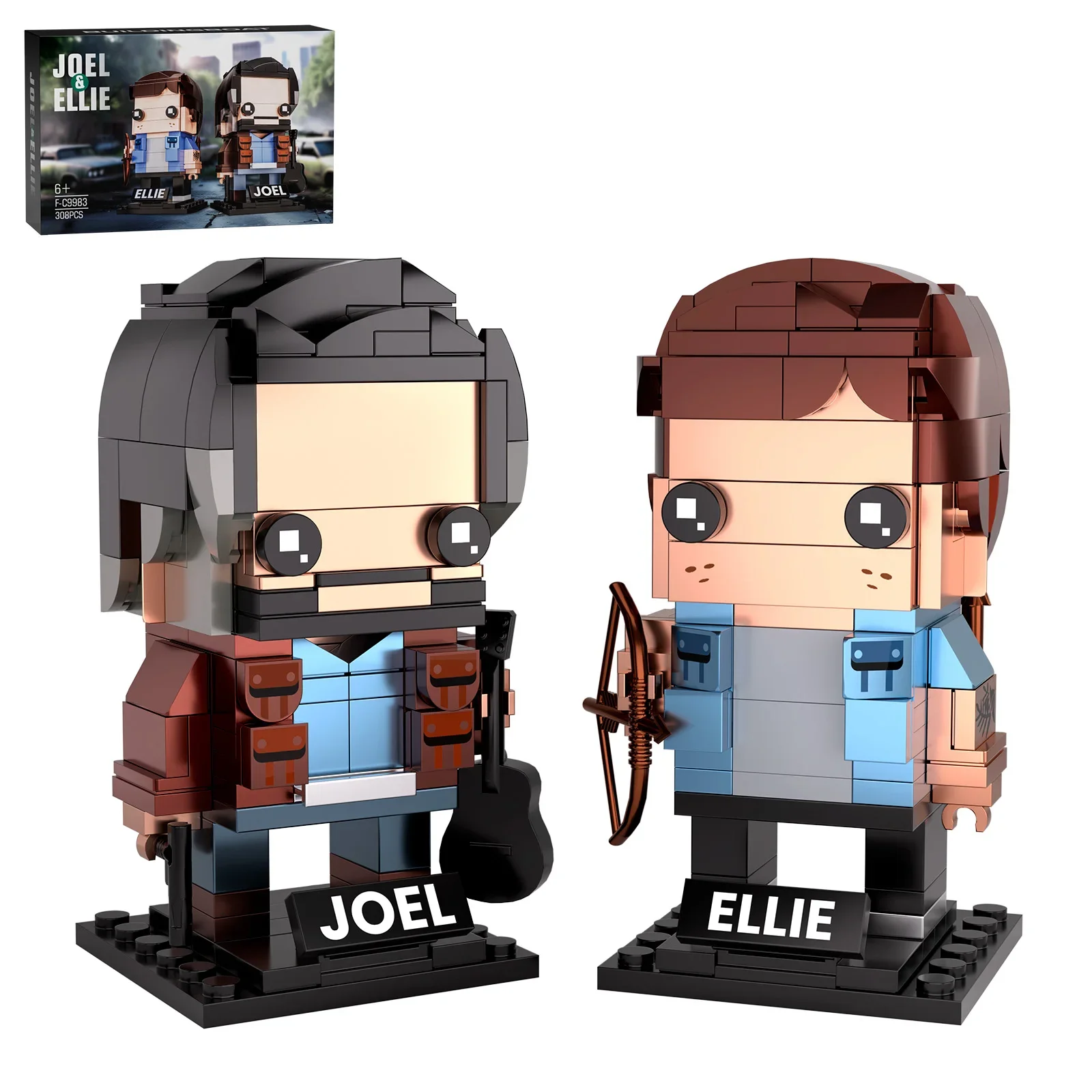

ely выживли, строительные блоки, игрушка, роль из фильма, набор блоков Joel and Ellie Bricks, креативная модель игрушки для детей, рождественские подарки