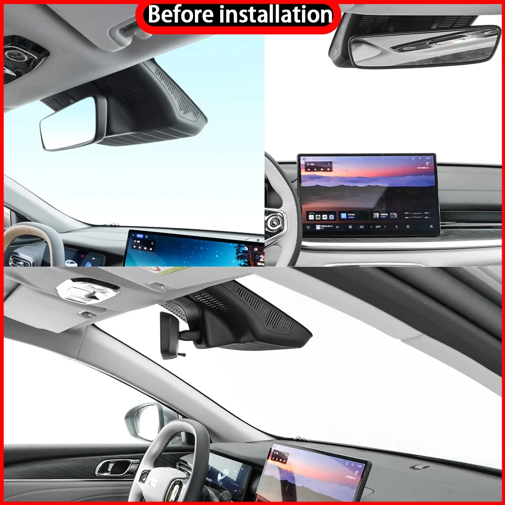 HighCam for Geely Emgrand EM-i EM i Galaxy Starshine 6 2025 2026 2027 4K Wifi Car DVR Video Recorder Dash Cam Front Rear Camera