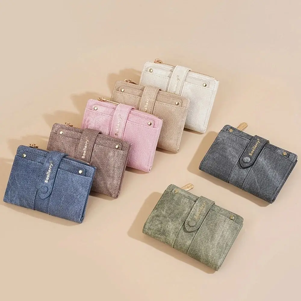 กระเป๋าสตางค์หนัง PU คุณภาพสูง ขนาดกะทัดรัด ความจุเยอะ พร้อมซิปใส่บัตรอเนกประสงค์ ช่องใส่บัตรหลายช่อง สำหรับผู้หญิงและผู้ชาย