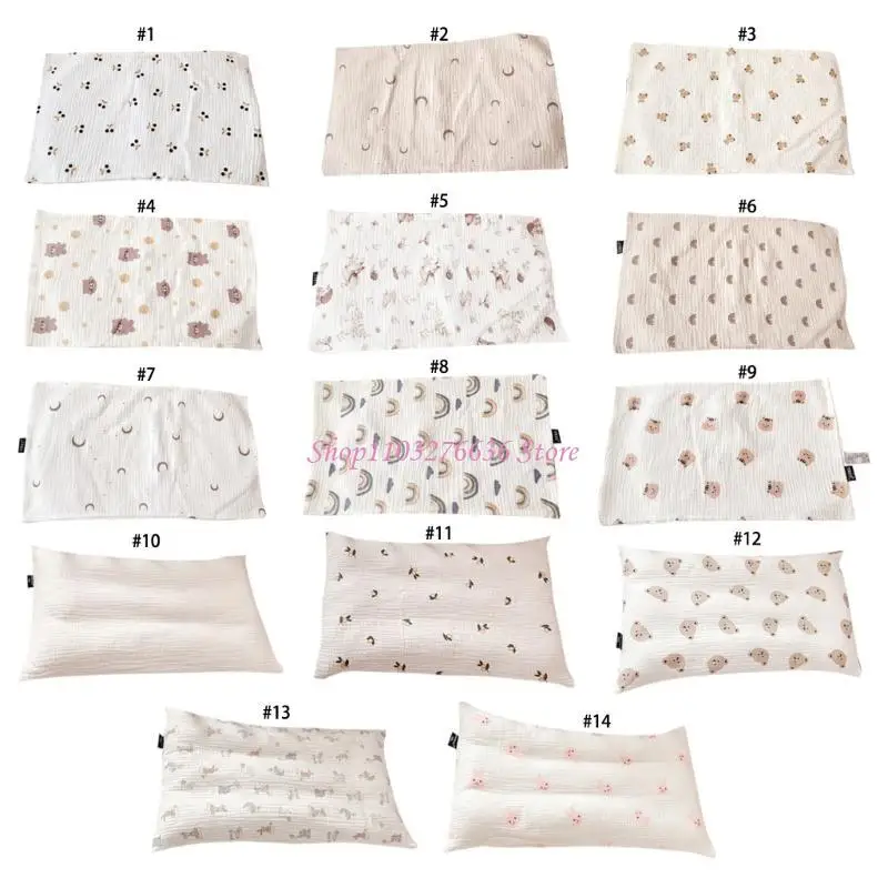 R6FD Rectangle Cotton Pillow Covers Pillow Cover Cushion Infant Pillowcase Washable