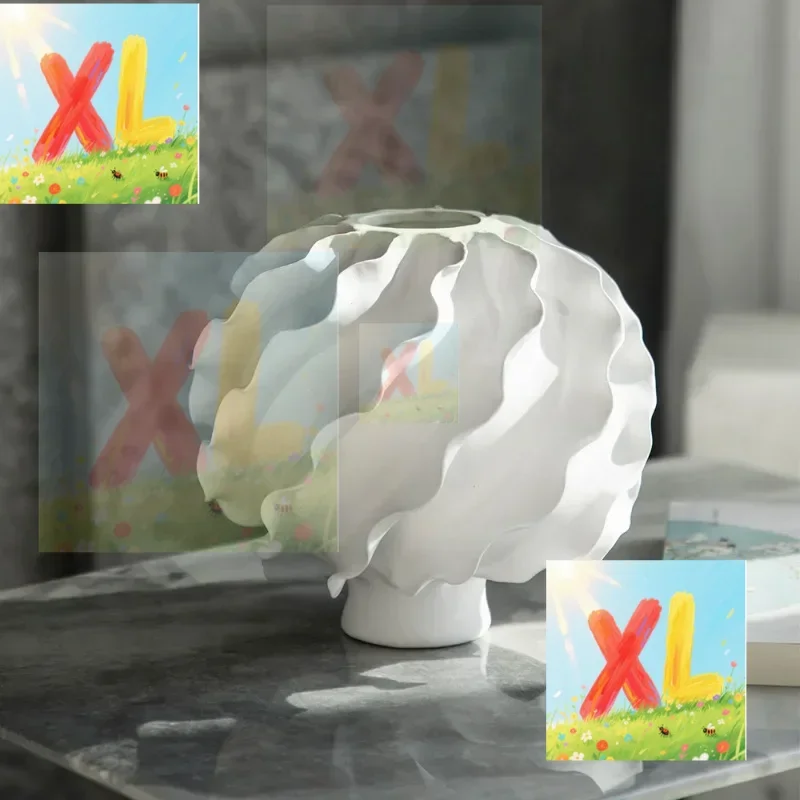 

Simple modern ceramic vase Original handmade flower arrangement Home decoration Flower ware Living room entrance Sample room orn