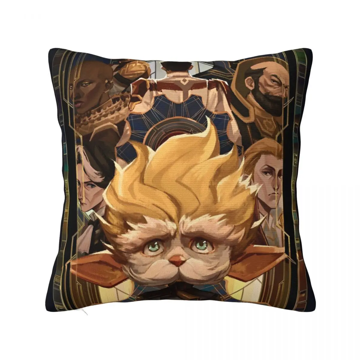 Anime Jinx Arcane League Of Legend Pillowcase Soft Fabric Cushion Cover Gift Throw Pillow Case Cover Home Square 18''