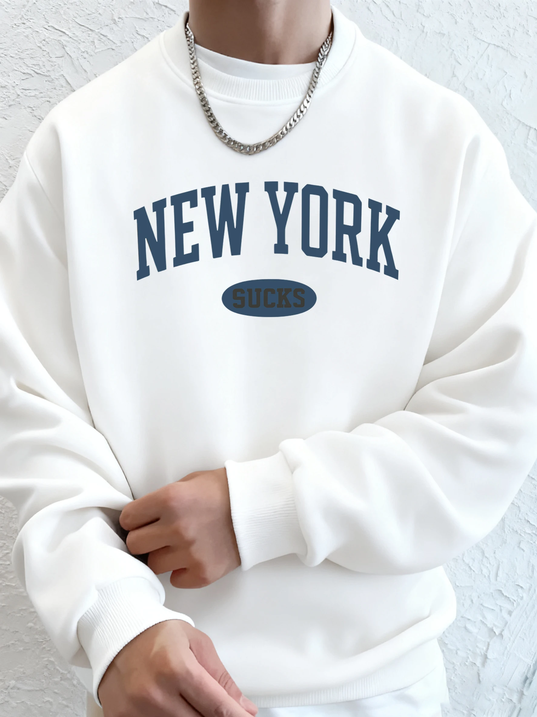 New York Brief Kreative Drucke Mode Streetwears Unisex Fleece Casual Kleidung Straße Herbst Hoodie Weiche Sport Sweatshirts Mann