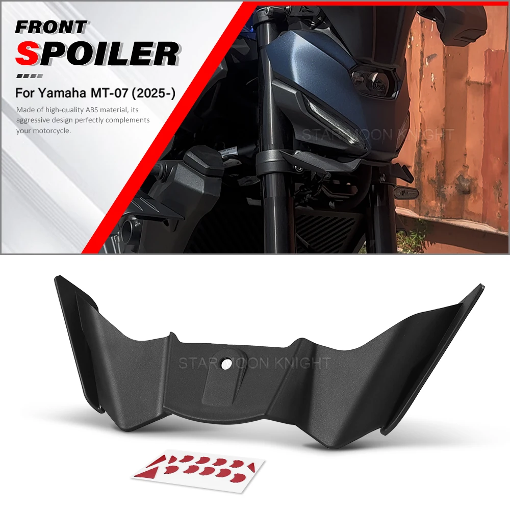 

mt07 Motorcycle Front Spoiler For Yamaha MT-07 MT07 2025 2026 Downforce Winglet Aerodynamic Frontal Spoiler Wing Accessories