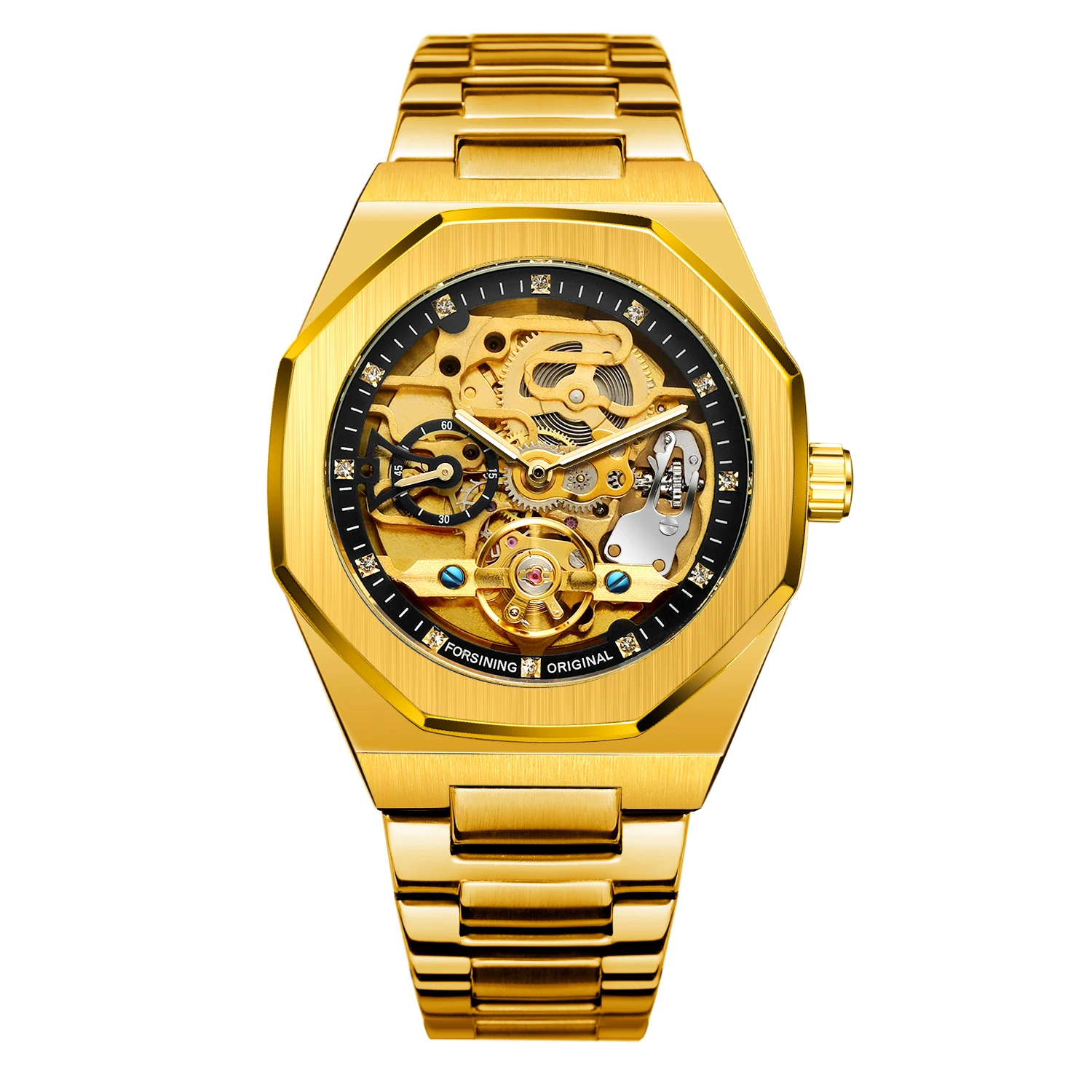 

2023 Relogio FORSINING Factory Custom Watch Skeleton Stainless Steel Mechanical Automatic Watches for Mens Watches Luxury