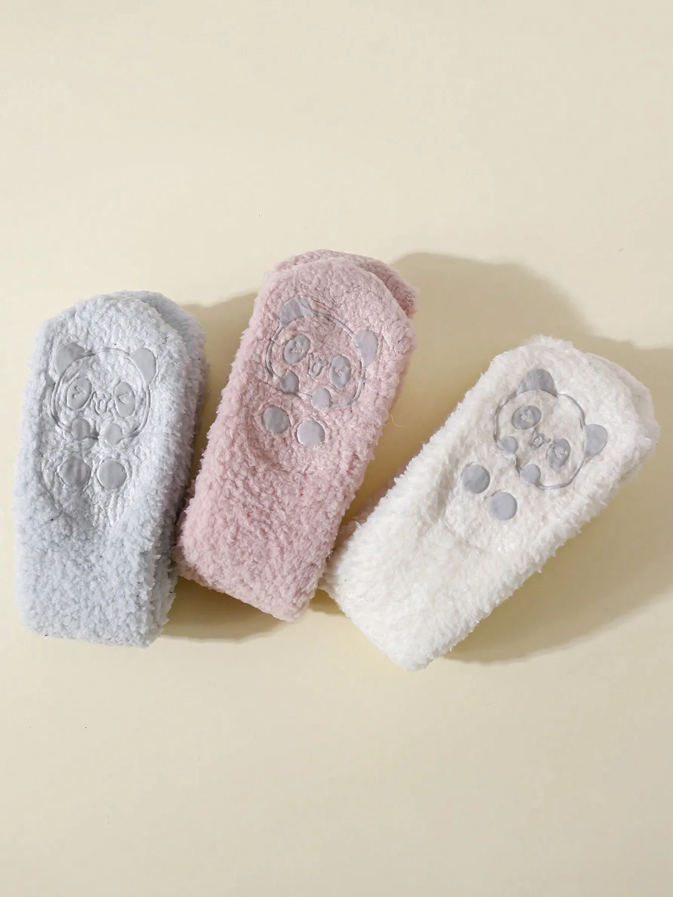 3/5Pcs Fleece Baby Over‑Knee Socks Solid Soft Thermal Thigh‑High Long Hosiery Non‑Slip Cozy Winter Socks for Infant Toddler 0‑3Y