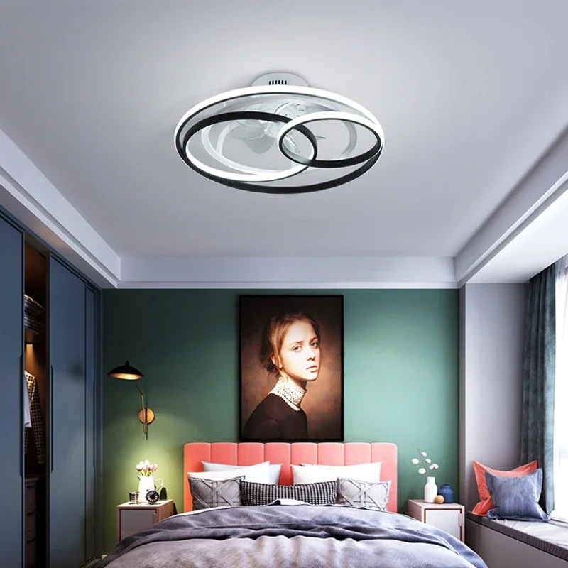 

New Nordic Bedroom Decor Led Lights For Ceiling Fan Light Lamp Restaurant Dining Room Ceiling Fans With Lights Remote Control