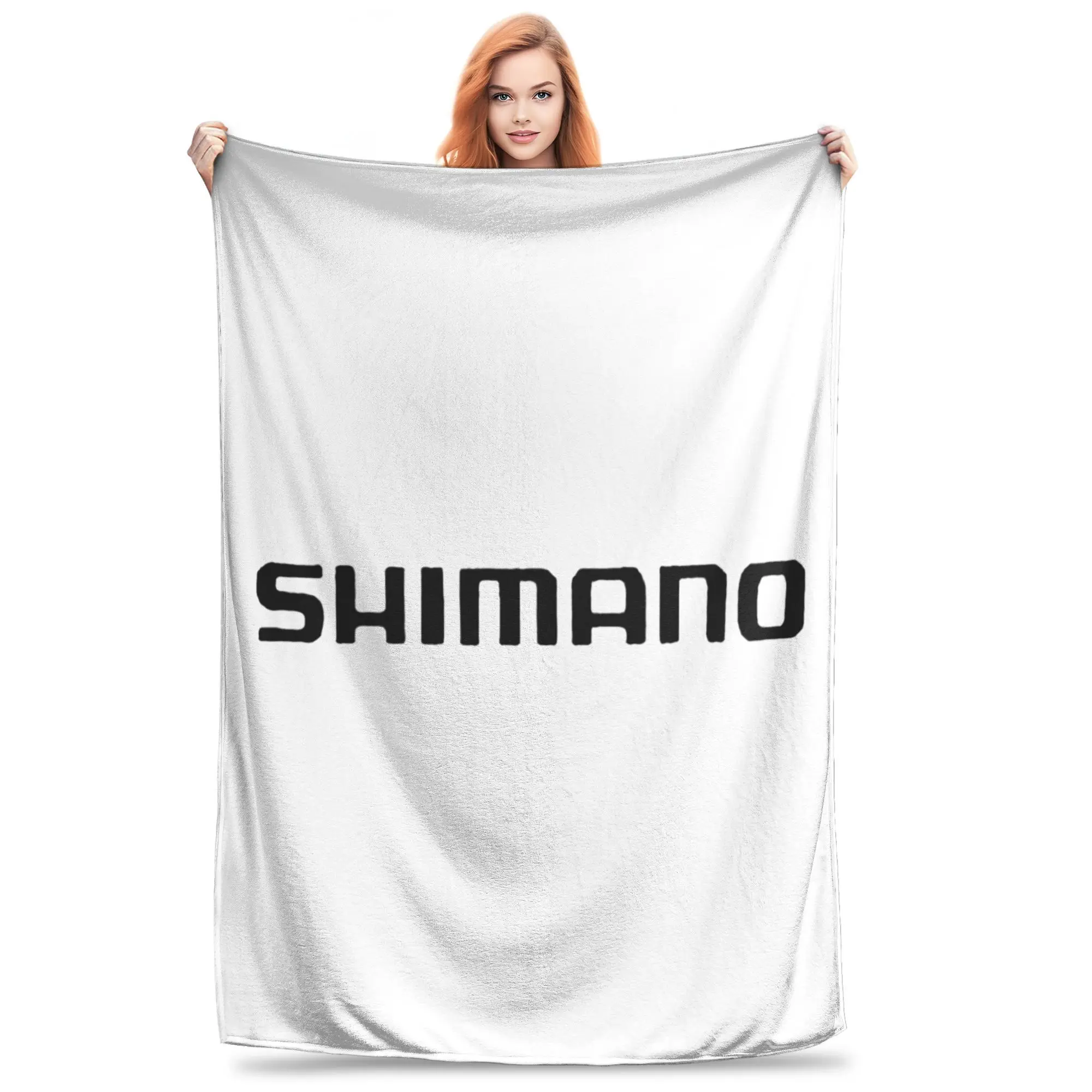 Shimano Fishing Fish Merch  Blanket Soft Warm Flannel Throw Blanket Bedspread for Bed Living room Picnic Travel Home Sofa