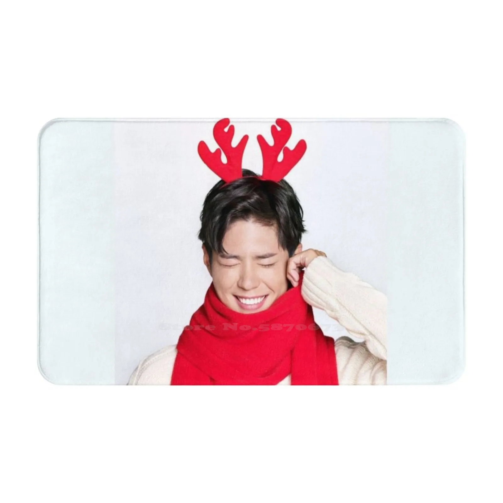 Park Bo Gum Christmas Season Photo Soft Cushion Car Home Carpet Door Mat Park Bogum Long Hair Park Bo Gum Long Hair Park Bogum