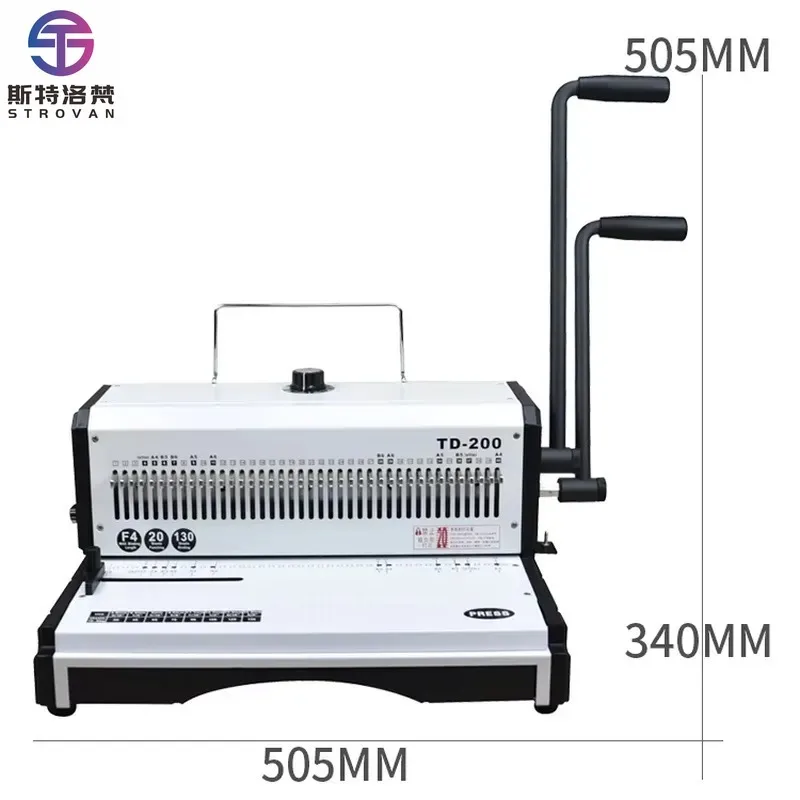 TD-200 Double Handle Manual Wire Binding Machine 40 Holes Capacity