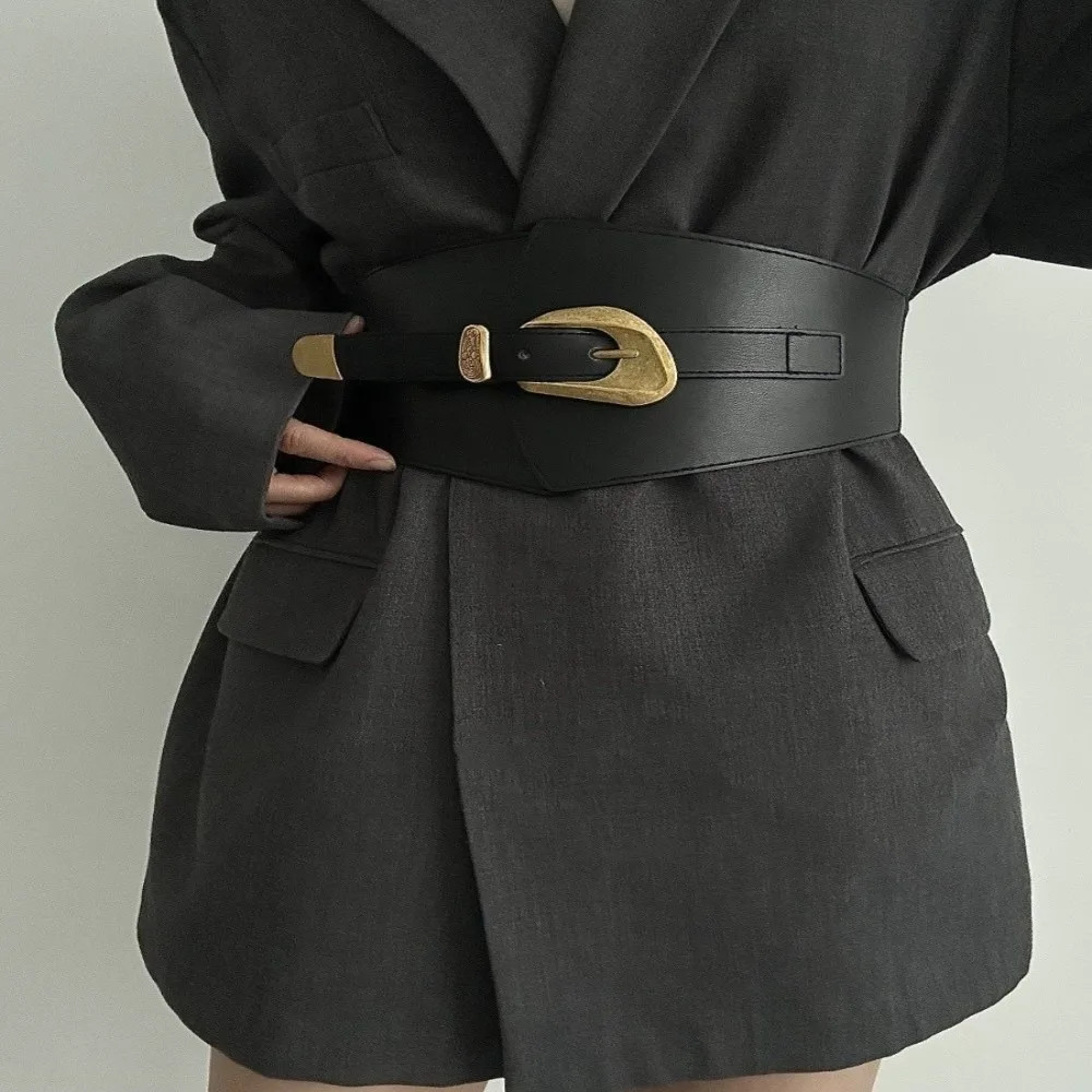 

Корсет на талию Spicy Girl, корсет из искусственной кожи, однотонный эластичный широкий пояс, пояс для похудения, ковбойский пояс в стиле вестерн, наряды