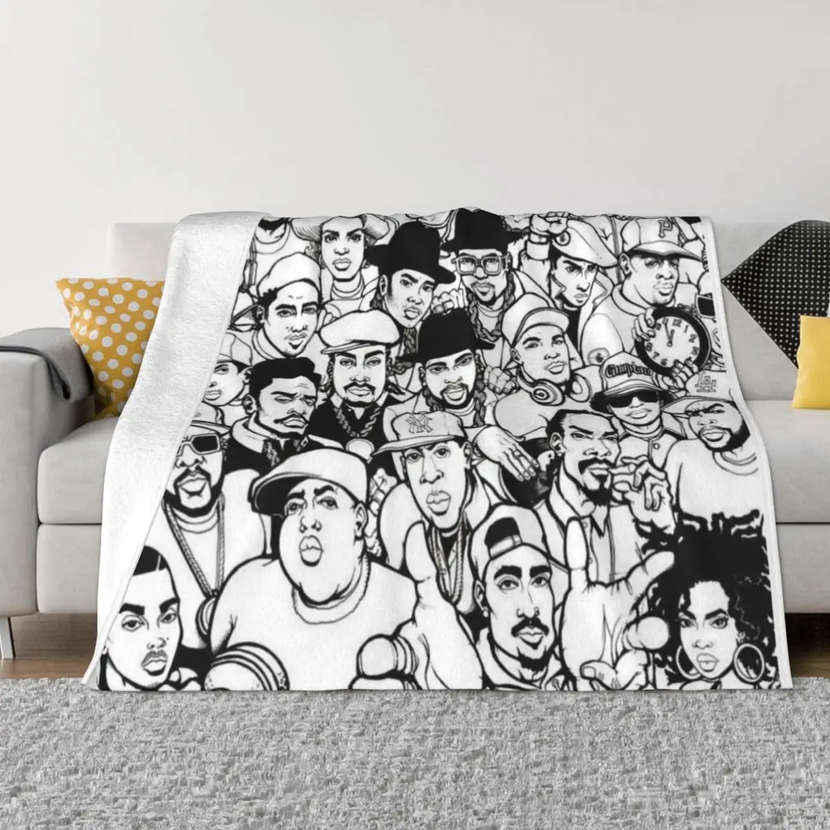 

Hiphop Legends never die - Rappers Throw Blanket Summer Blanket Loose Blanket