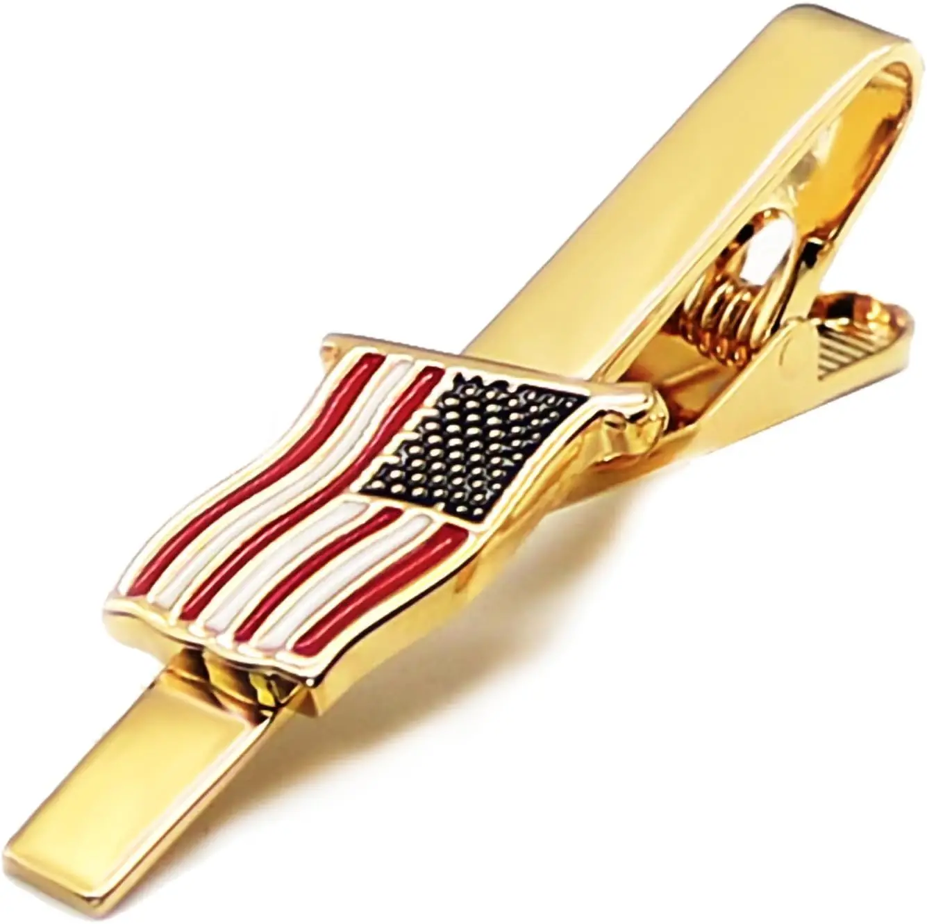 

American Flag Tie Clip for Weddings, Business Meetings, Military & Patriotic Events