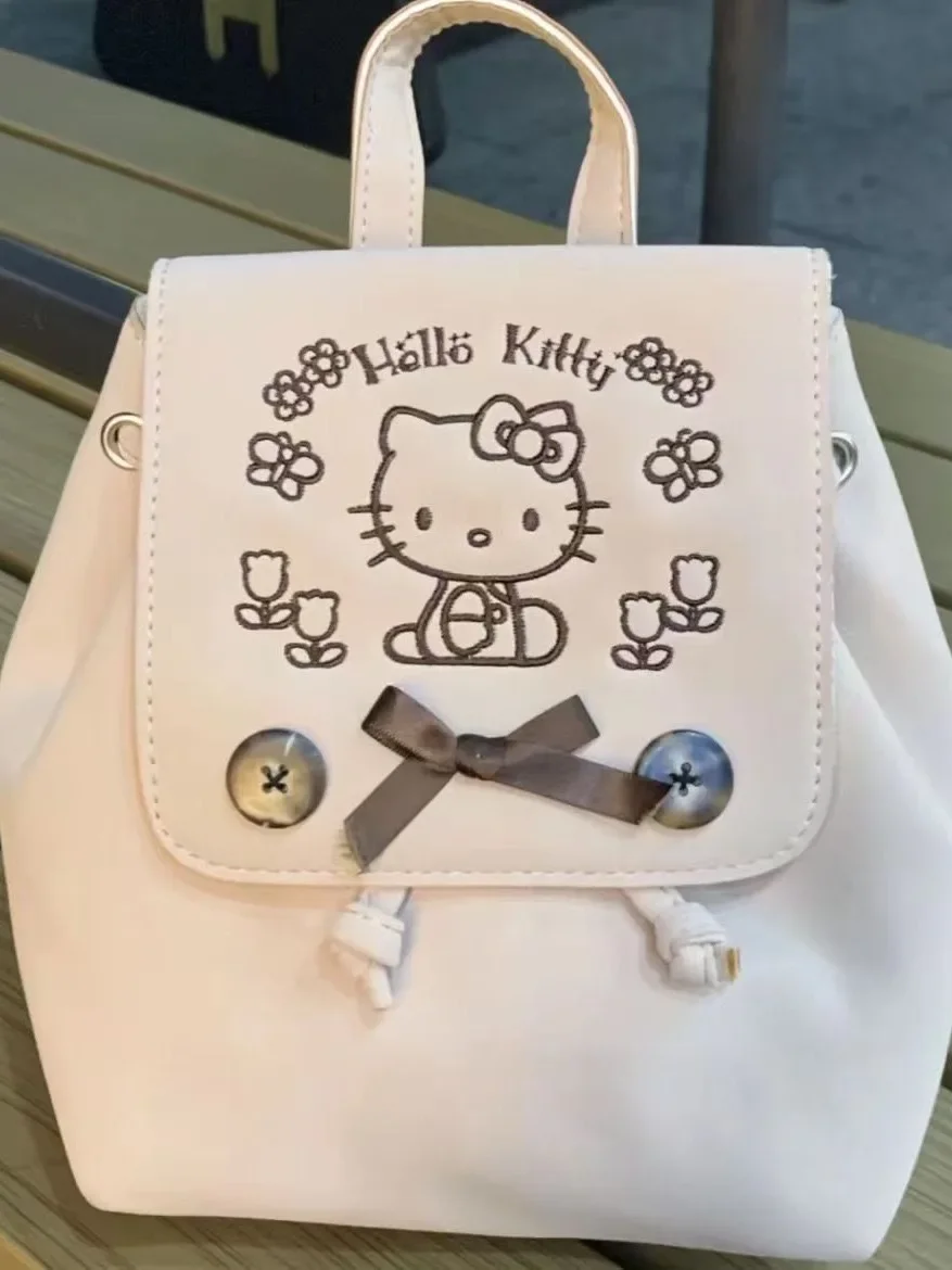 Sanrio Hello Kitty Bags Y2k New Aesthetic Cute Girl Japanese Cartoon Mini Backpacks Women Fashion Pink Handbags Shoulder Bag