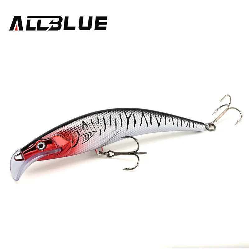 ALLBLUE CRIPWALK Trolling Fishing Lure Wobbler 115MM 13.5G Floating Crankbait Minnow Depth 0.5-1M Bass Pike Bait Fishing Tackle