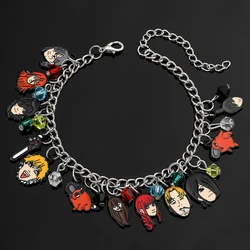 Japan Anime Chainsaw Man Enamel Charm Bracelet Cartoon Figure Pochita Denji Pendant Bangle for Men Women Personality Accessories